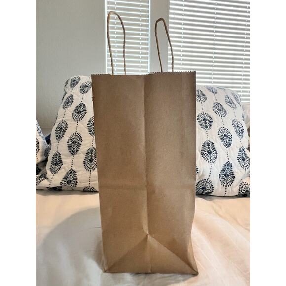 45pcs Brown Kraft Paper Bags 14" x 4.75" x 8",Handled, Shopping, Gift, - Picture 2 of 6